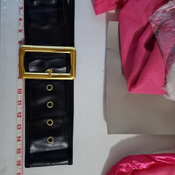 Costume MISS PINK SANTA Suit Adult 14/16 Christmas Party Forum Novelty Poly NEW - Picture 11 of 11